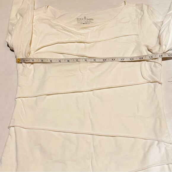Neon Buddha Layer Look White Bandage Style Top Women's XS - Picture 6 of 7